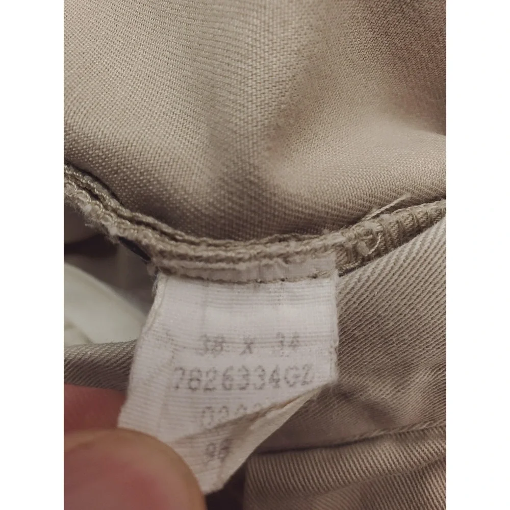 Vintage Polo Ralph Lauren Andrew Pants Mens 38x34 Beige Classic Pleated Chino